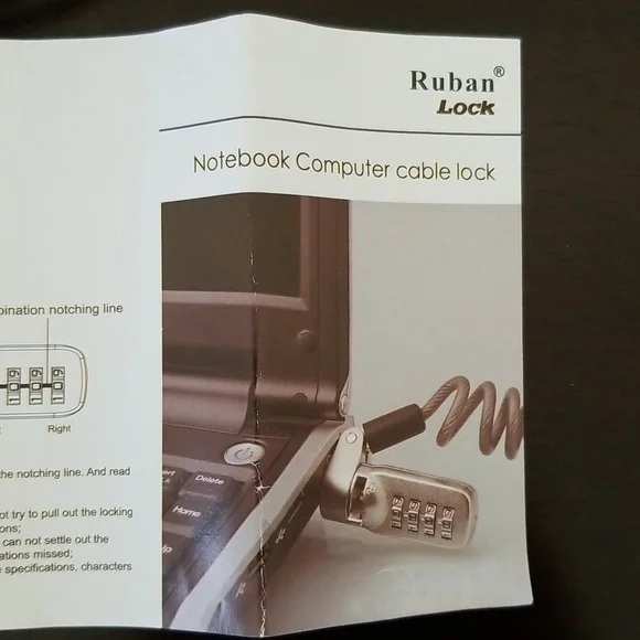 Notebook Computer Cable Lock - Picture 2 of 3